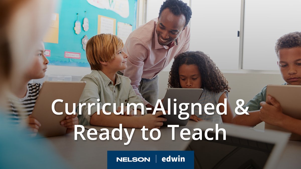 NelsonClassroom's tweet photo. Let's inspire students to reach their full potential by engaging in some of Nelson's #CurriculumAligned &amp; #ReadytoTeach resources!

Explore:
💻 Edwin
➗ My Math Path
📚 PM eCollection
🎒 Peekapak
👩‍🏫 Chalkboard Teach
📖 Open Court
✨ easyCBM

Learn more👉 https://t.co/LPl8srUNN8 https://t.co/sP1T013Hl9
