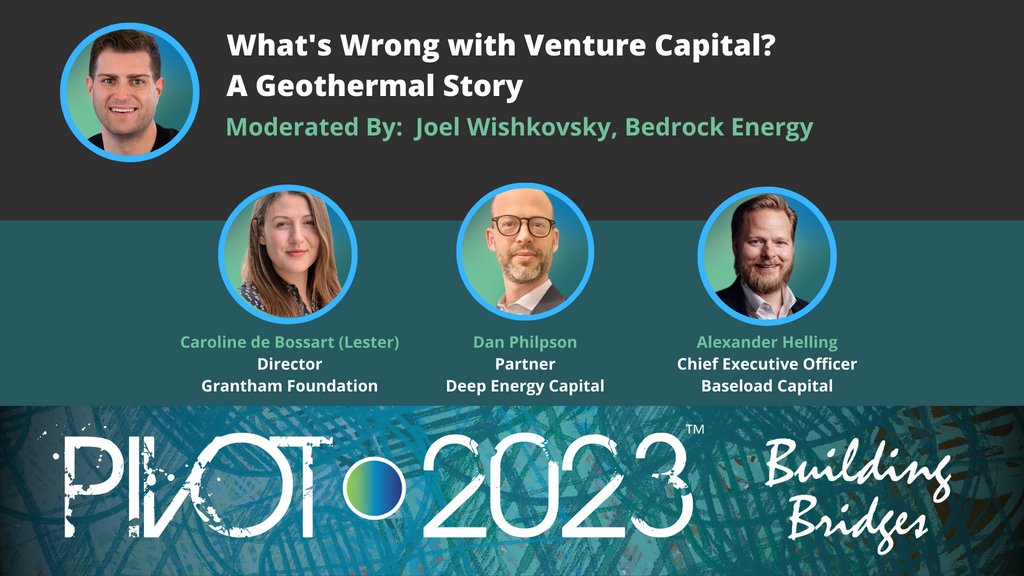 PIVOT Geothermal Conference tweet media