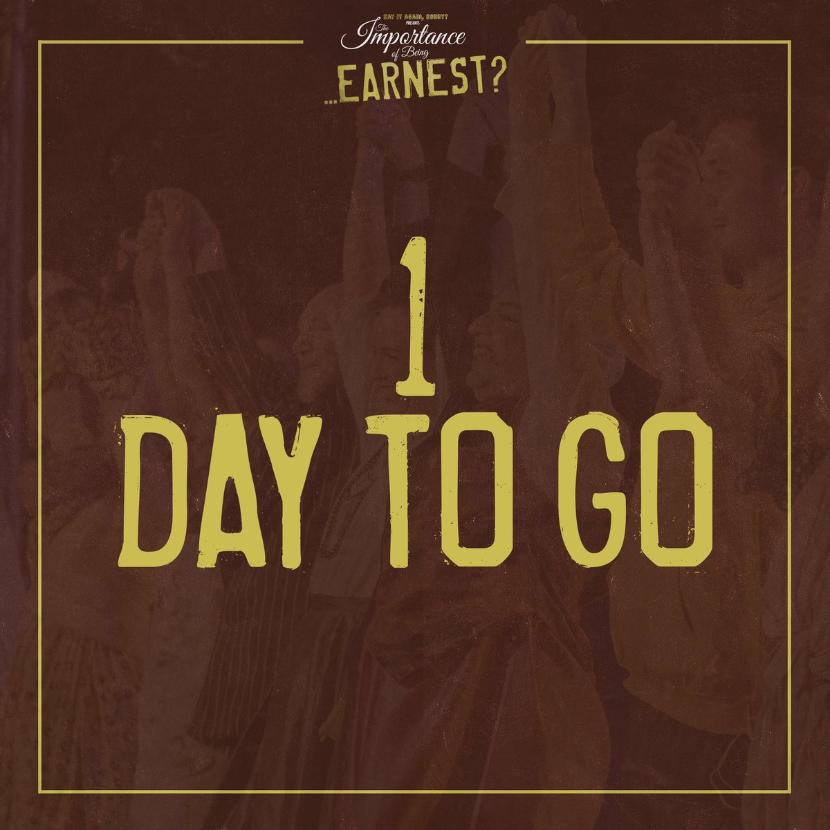 WE OPEN TOMORROW! The Importance of Being… Earnest? at @southendtheatres is almost upon us. Thu 21 - Sat 23 Sep at the Palace Theatre. Get your tickets now at tinyurl.com/yhpwxb5x
#interactiveearnest #earnestontour #theimportanceofbeingontour