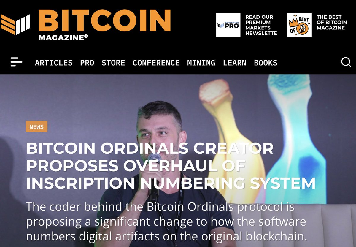 Heard about some drama in the Ordinals community and trying to catch up? Let's get to the heart of <a href="/rodarmor/">Casey</a>'s "Great Renumbering," a proposal to "destabilize" Ordinals Inscription numbers.

First, what is an Ordinals inscription number? 

It's the number associated with an