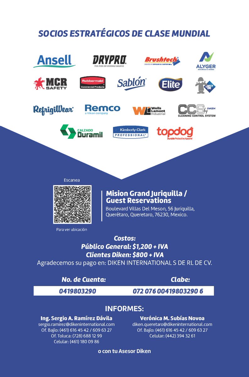 Dikenint's tweet photo. #ExpoSeminario Diken 2023!
Inocuidad, el desafío de la Industria Alimentaria
21 y 22 de septiembre 2023.
Confirma asistencia al: 461 616 45 42 / 461 609 63 27
#dikeninternational #DikenAlimentos #higieneyseguridad #tecnologiacarnica #industriacarnica #inocuidadalimentaria https://t.co/H7EN7Iadk1