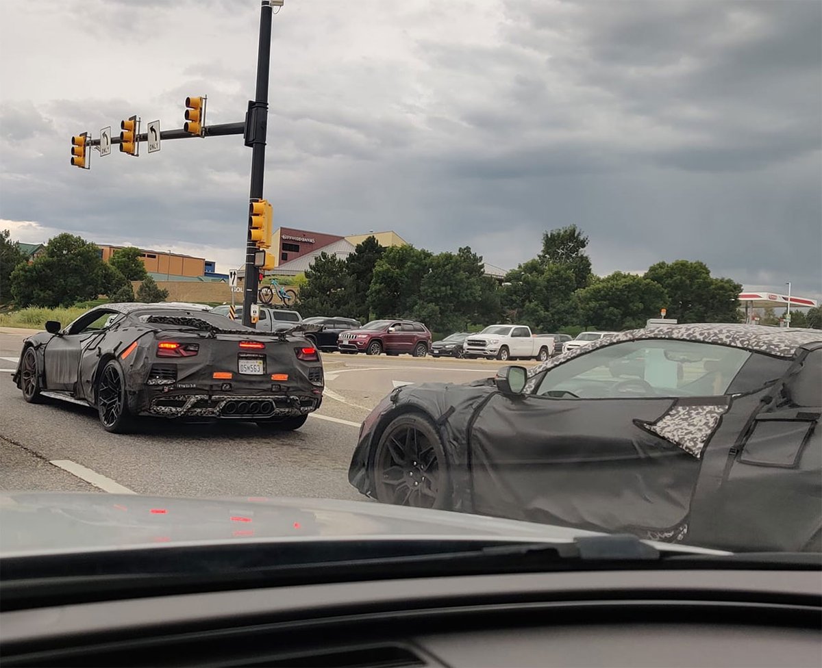 CorvetteBlogger's tweet photo. [SPIED] C8 Corvette ZR1 Prototype Spotted with Uncovered Wheels in Colorado https://t.co/Dx60mVlR4d #Corvette #ZR1 https://t.co/2uCM5W4VBc