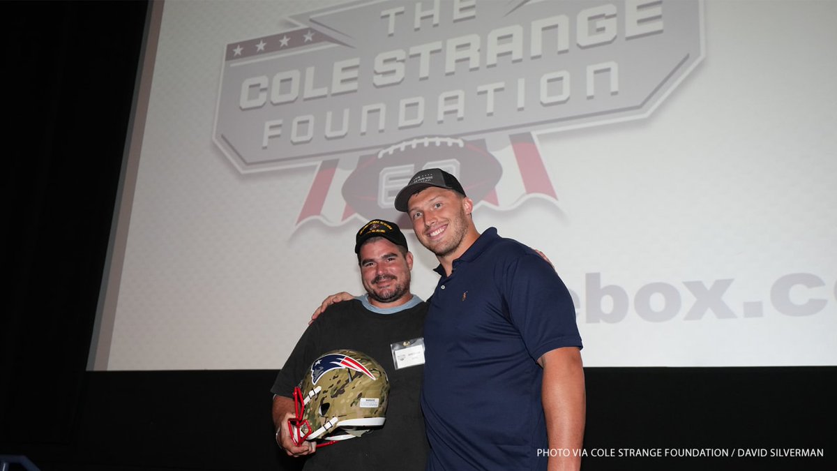 NFLPA (@nflpa) on Twitter photo .<a href="/ColeStrange2/">Cole Strange</a> launched his <a href="/colestrangefdn/">colestrangefdn</a>, which will honor military veterans who are injured or facing mental health challenges. The <a href="/Patriots/">New England Patriots</a> OL invited 60 veterans & their families to his inaugural Patriots At The Movies event, where they were able to connect with Cole. .<a href="/ColeStrange2/">Cole Strange</a> launched his <a href="/colestrangefdn/">colestrangefdn</a>, which will honor military veterans who are injured or facing mental health challenges. The <a href="/Patriots/">New England Patriots</a> OL invited 60 veterans & their families to his inaugural Patriots At The Movies event, where they were able to connect with Cole.