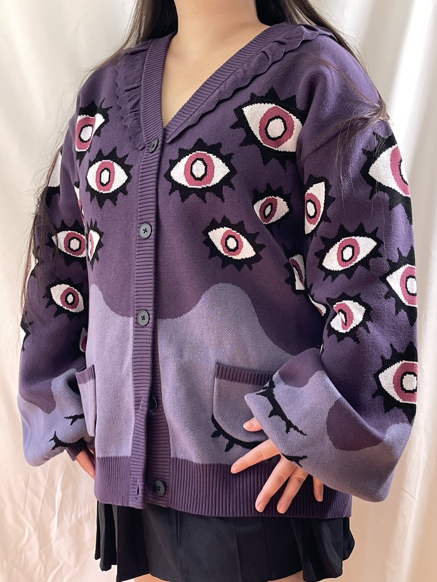 Abyss cardigan dropping soon 👁️👁️👁️