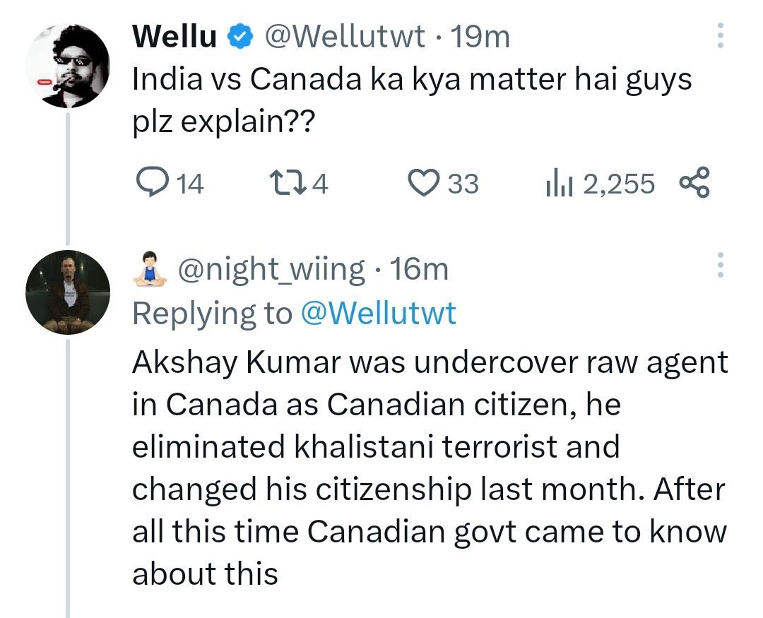 YogiJoshi01's tweet photo. Won't be surprised if Trudeau mentions this as a source 🤷🏻‍♂️
#IndiaCanada https://t.co/sHULm0sKYM