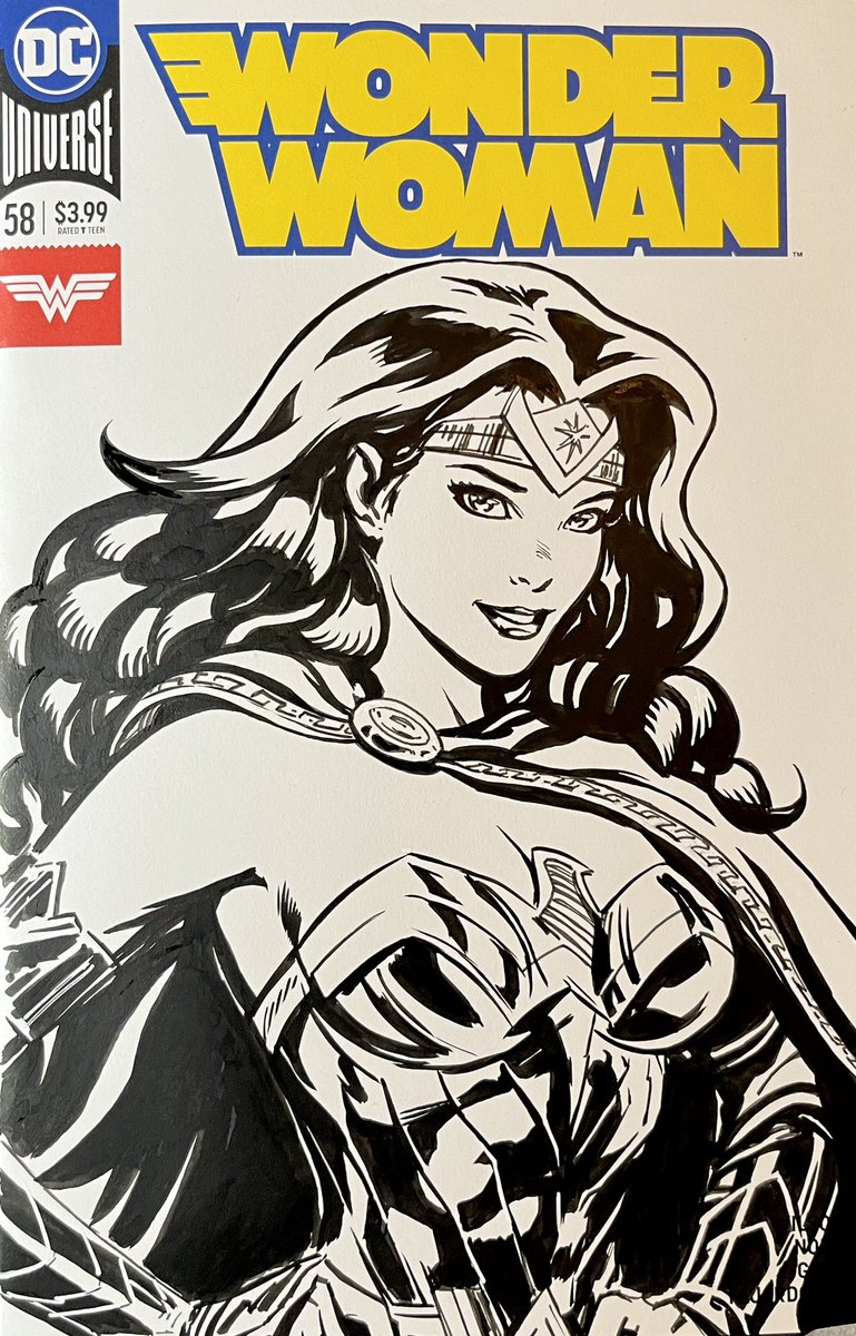 Just finished this sketch cover #WonderWoman #dccomics #ComicArt #comicbookart