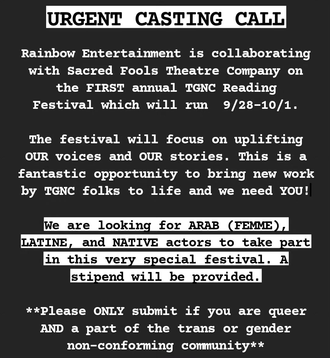 Sacred Fools Theater Company tweet media