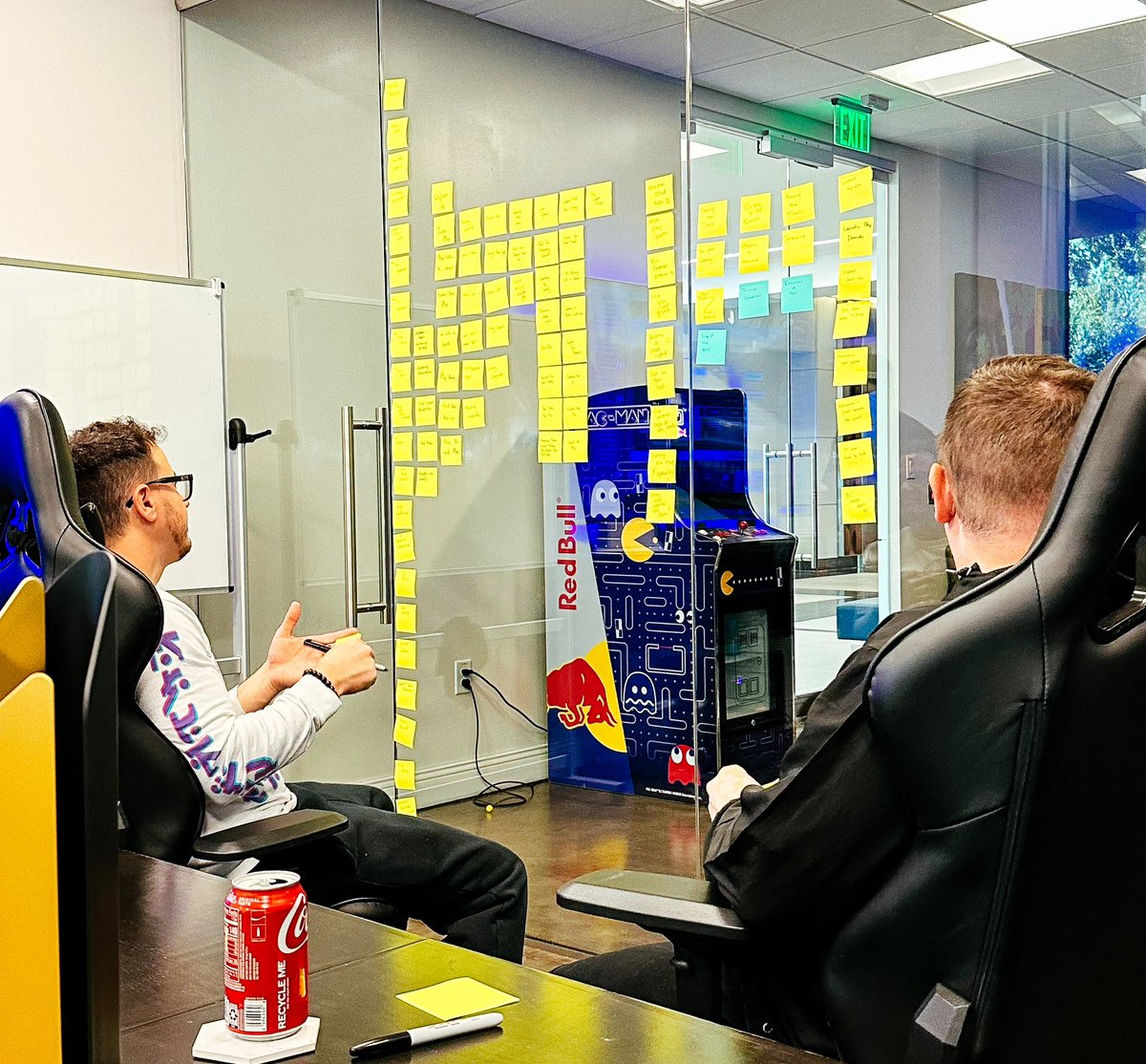 Creative planning sessions always require lots of sticky notes 📝