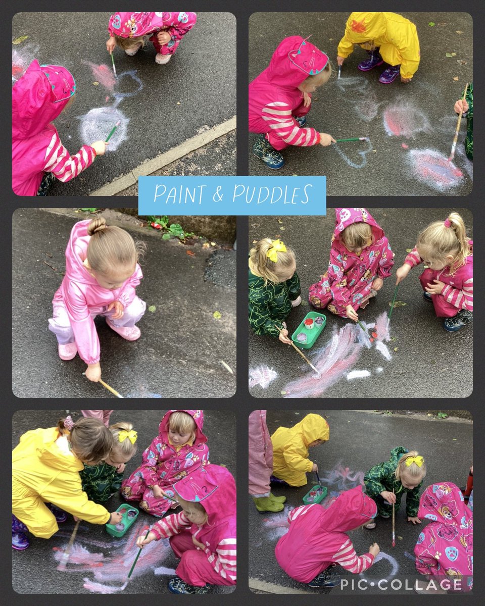 ldil81's tweet image. When it rains, PLAY IN PUDDLES! Or like us paint the puddles🎨
The children were engrossed in their play as they explored the paint, colour and water this morning @mesne_lea
@NurseryMlps #raindaysaremorefun #eyfsrocks #learningrhroughplay #LanguageLearning