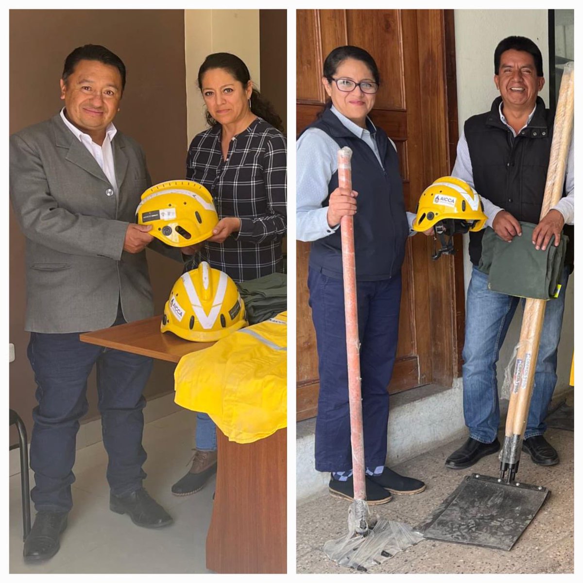cmt_machangara's tweet photo. La seguridad ecosistémica y la vida humana es prioridad, por ello entregamos equipos de protección y herramientas para el control de incendios forestales a ⁦@ChecaGad⁩ ⁦@ChiquintadGAD⁩ ⁦@ETAPAOficial⁩ ⁦@MAATE_Zonal6⁩ ⁦@elecaustro⁩ ⁦@udecuenca⁩ https://t.co/nyJqrrcAqz