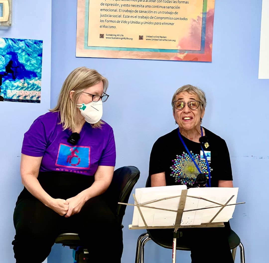 SustainAllLife's tweet photo. 🌟Disability and the Climate Crisis🌍
Laurie Summers led our disability workshop with grace and wisdom, reminding us of the importance of embracing diversity in the climate movement.
Let's work together for a more accessible and sustainable world! ♿❤️
#DisabilityAndClimate https://t.co/5YFzonp59N