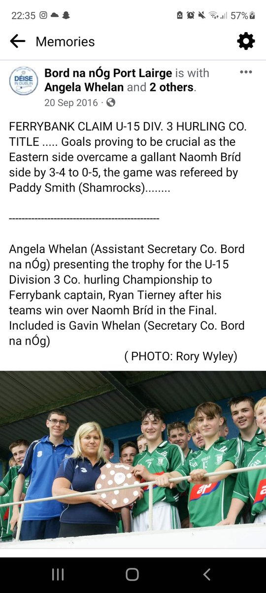 DeiseUnderage's tweet photo. #WednesdayWindback 7 years ago today! @FerrybankGAA
Photo taken by the late Rory Wyley (RIP)
@WaterfordGAA @west_waterford @EastDeiseGAA @AngelaWhelan17 @WhelanGavin #GAA https://t.co/T8zHKTw6HK