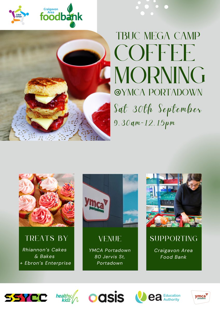 ss_ycc's tweet photo. Through the #TBUC Mega camp we are running we are hosting a coffee morning at @ymcaportadown to support families in need on the lead up to Christmas. We are creating treat hampers. List of items and donation link on the gofundme page: https://t.co/asQLWycKhb https://t.co/OR5Ql9zkKt