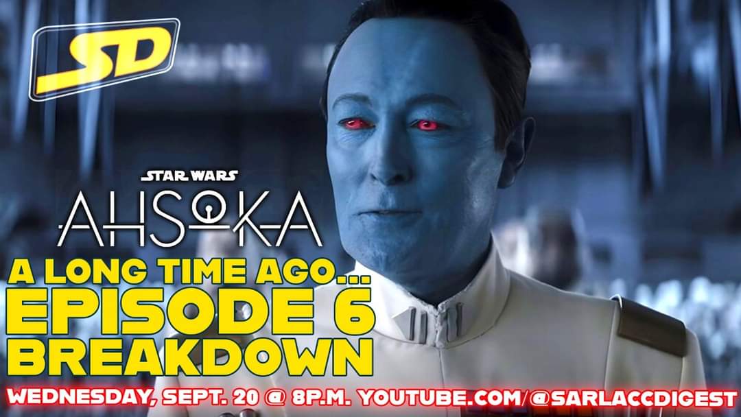 The episode we've (Kris especially) have been waiting for, Thrawn's return!!!! Let's talk about it, a lot!!! Join us LIVE tonight at 8pm pst on YouTube! #farfaraway

youtube.com/live/HmSbKEu1z…