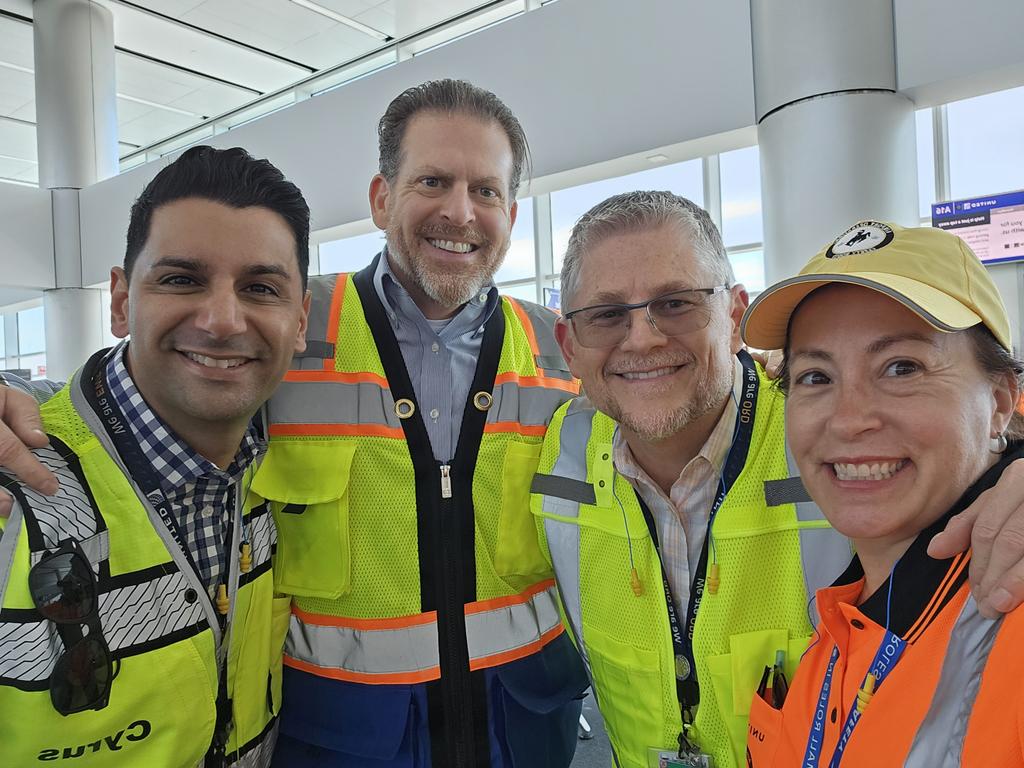 <a href="/united/">United Airlines</a> <a href="/AOSafetyUAL/">AO Safety UAL</a> #SafetyRodeo2023 <a href="/MikeHannaUAL/">Mike Hanna</a> <a href="/JohnK_UA/">John Kleberg</a> @jonathangooda <a href="/jbozboswell/">Jonathan Boswell</a> @brian_crooks_UA @rickvual