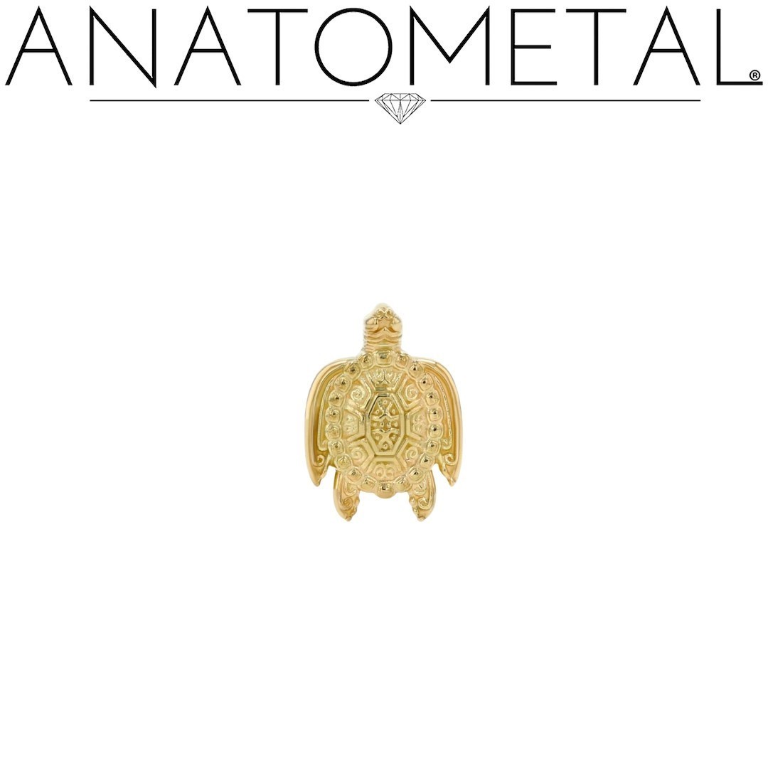 Embrace oceanic elegance with our 18K Gold Sea Turtle End 🐢✨. Timeless in design, this piece mirrors the enduring beauty of nature's gentle wanderer. 
#Anatometal #18KGold #GoldenTides #SeaTurtleElegance