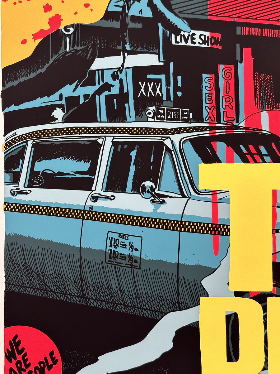PosterPirate's tweet photo. Taxi Driver by @f_francavilla. Via Parallax Posters, printed by Atelier Vertical.

2023
24” x 36” Screen Print, 8 color
Regular (pictured) - edition of 225
Variant- edition of 125

#taxidriver #alternativemovieposter #amp #altposter #posterdesign #limitededition #postercollector https://t.co/uU8DYenVqe
