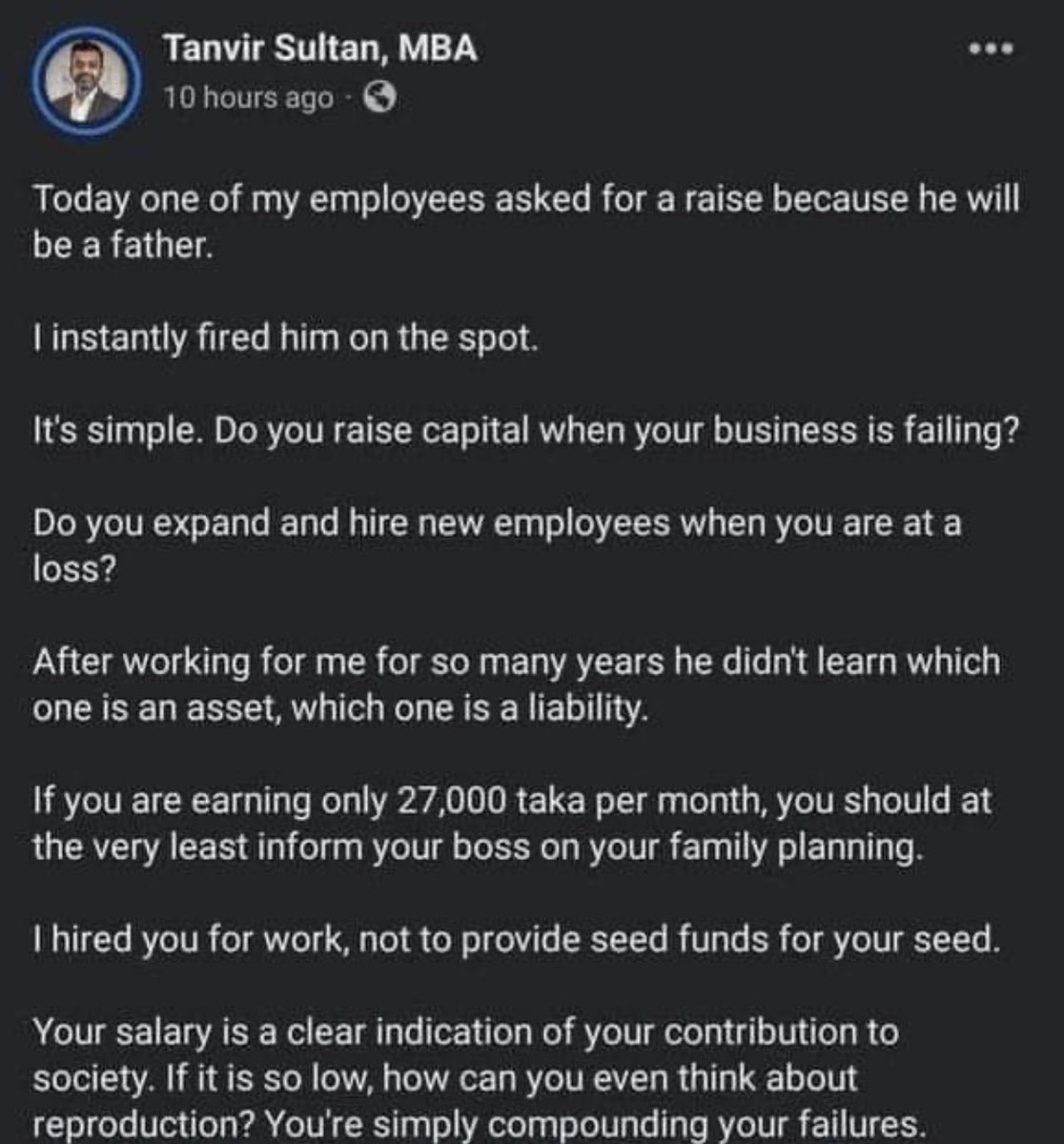 I wish this was satire