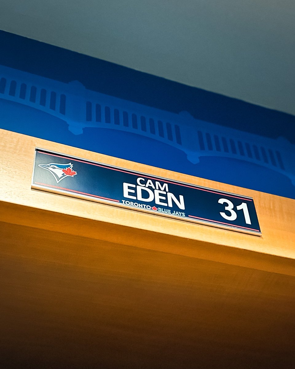 BlueJays's tweet photo. ROSTER MOVES: 

🔹 OF Cam Eden has been selected to the Major League roster and will be active for tonight’s game 

🔹 INF Ernie Clement optioned to Triple-A
 
🔹 INF Mason McCoy designated for assignment https://t.co/CCplH8X4mD