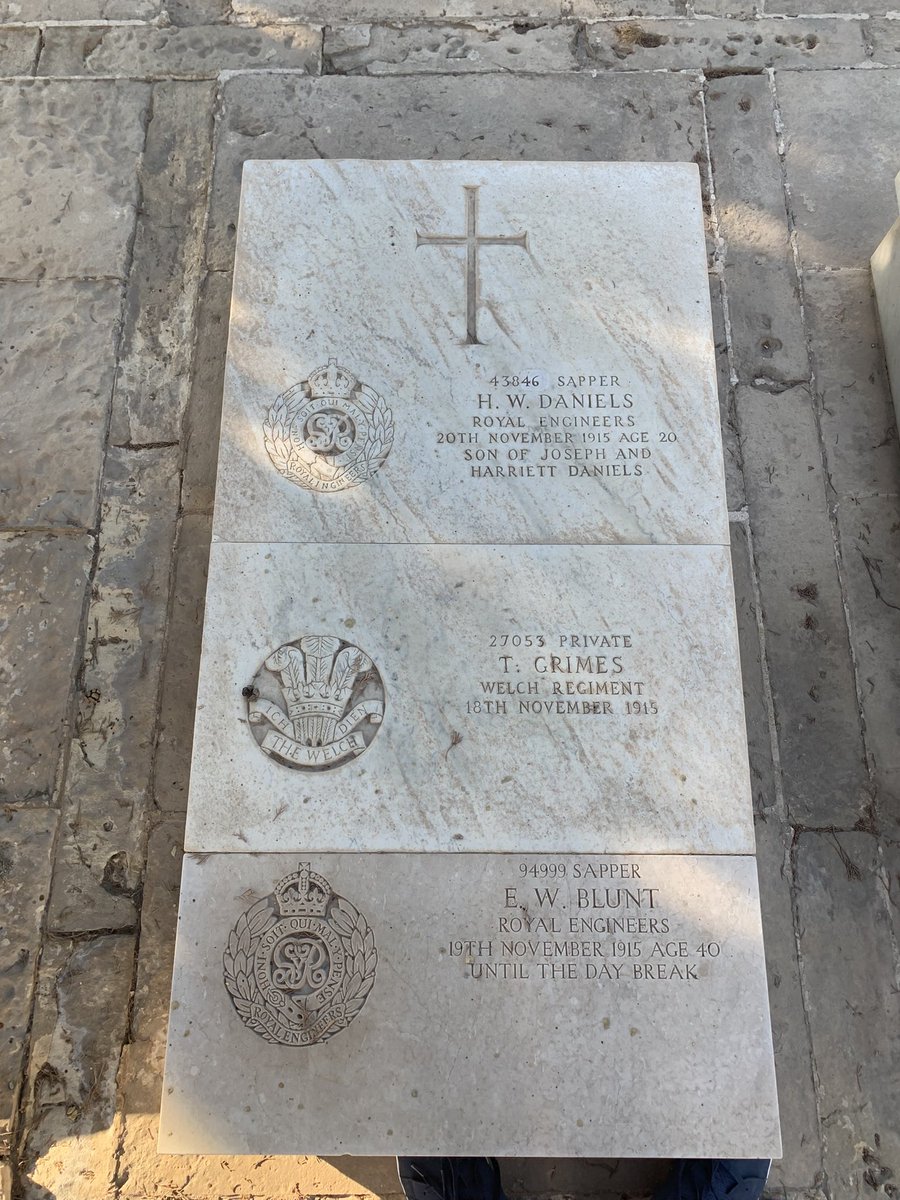 DanielJPhelan_'s tweet photo. Sapper Ernest Blunt, Royal Engineers 11th Signal Company, died of enteric fever in Malta, in 1915. 

Originally from Royston, Cambridgeshire, he died six months after his enlistment into the field telephone section. In civilian life he’d been an overseer at the Post Office. https://t.co/XISJImluJw