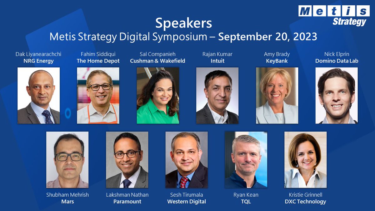 And that's a wrap on today's #MetisStrategySymposium! Thank you to everyone who joined us and to all of the panelists who shared their insights into #data, #AI, and #talent.

Check out our #TechnovationPodcast where we will feature these panels over the next few weeks.