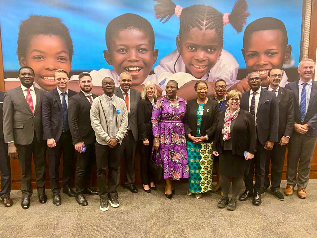 SteGiannini's tweet photo. Glad to present the progress on the #FoundationalLearning initiative. @UNESCO, together with our coalition partners @unicef, @worldbank @gatesfoundation &amp; @usaid, is working to create sustainable &amp; large scale impact to help all children realize their full potential. #UNGA78 https://t.co/rKwMfr4dAE