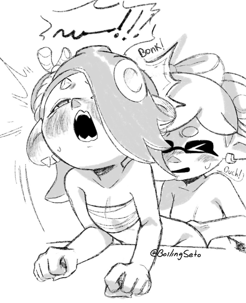 BoilingSeto's tweet photo. Bonk!💥

Alright, this is the last of the sketches, hopefully it won’t take me as long next time. https://t.co/xzsQI8ADcn