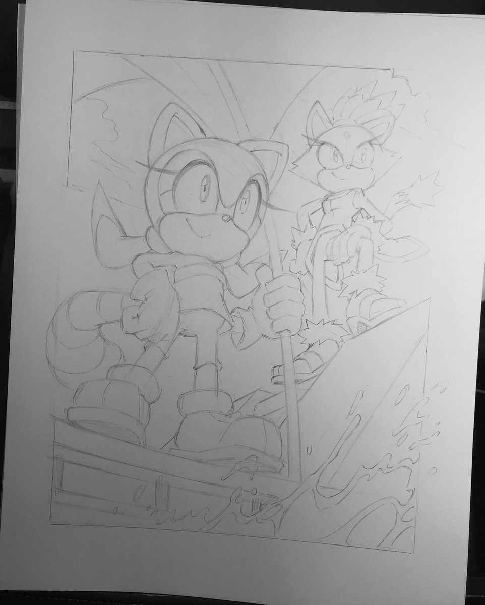 I'll have these 4 drawings inked and for sale on my store tomorrow 