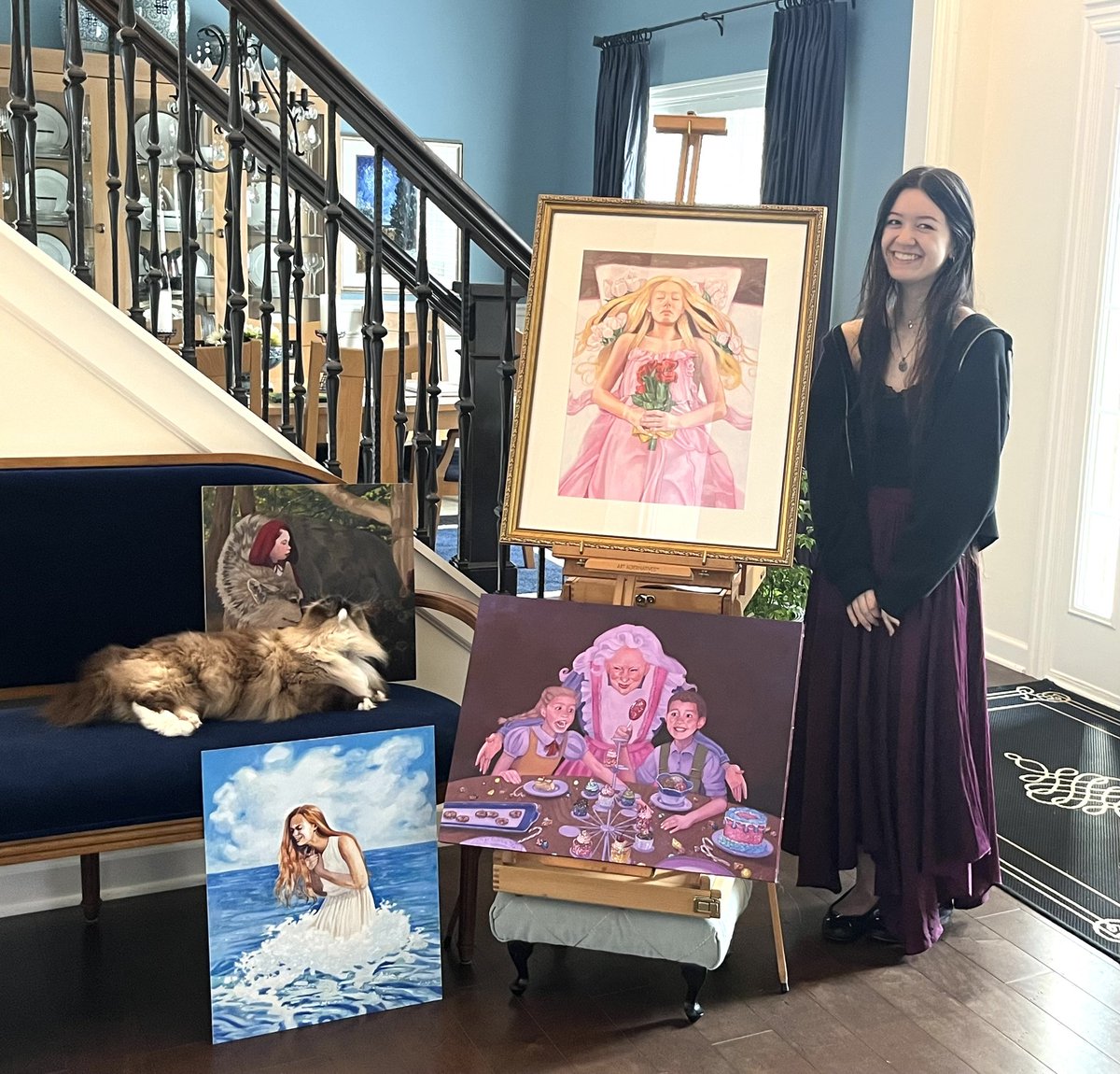 Congratulations to Keira Ordonio on her perfect AP Drawing Exam score! Only about 1.36% of drawing exam takers receive a perfect score, and Keira can find herself in that elite group. A portion of her work can be found in the hallways of Jerome and the picture below.