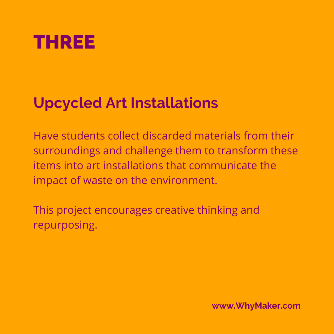 WhyMaker's tweet photo. ๐ It's #WorldCleanUpDay!
๐ Swipe for #designthinking projects to encourage #sustainablelearning
๐To become a pro at design thinking in the classroom, you can get our brand new book: https://t.co/8TfFCL3eel
#EduTwitter #TeacherTwitter #StemActivitiesForKids #StemForKids https://t.co/4D3zFxD60L