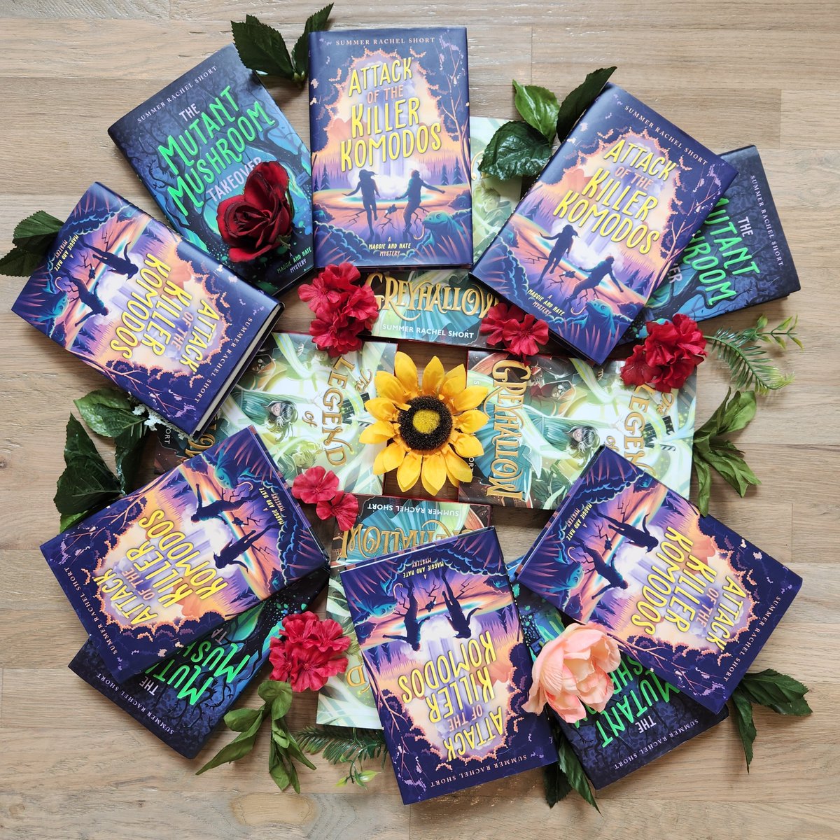 My 12 year old daughter made me this pretty book flower today! 😍 #kidlit