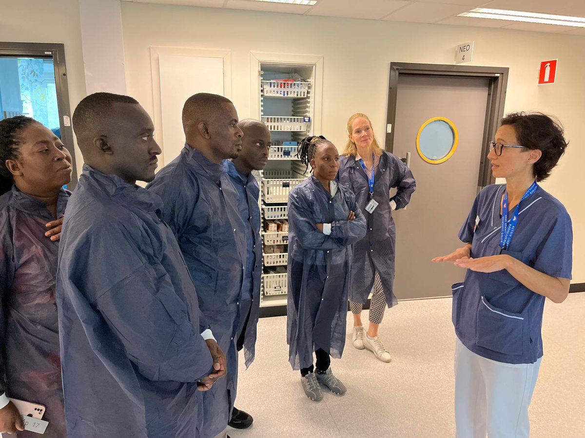 The pediatric Emergency Care and Child Rights team from <a href="/JinjaRRH/">Jinja Regional Referral Hospital</a> that is in Sweden under our Child Thriving Project had a session where they were taken through patient safety principles at <a href="/karolinskainst/">Karolinska Institutet</a> University Hospital, they then had a tour of the Hospital.
<a href="/ICLD_Sweden/">ICLD</a>