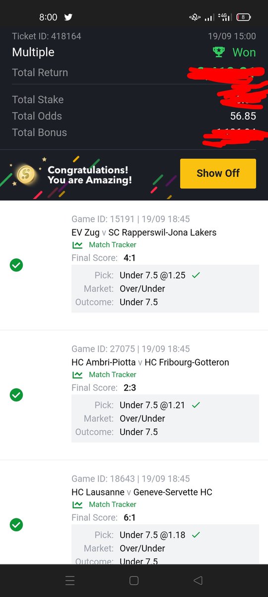 dascoballack13's tweet photo. @Ekitipikin One of your games just boom now, 56 odds, thank you https://t.co/qBaj3BfMAk