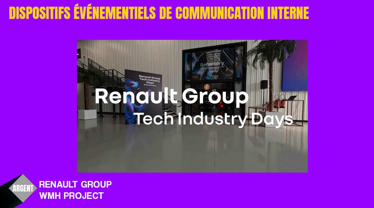 Strategies's tweet photo. GP Stratégies de la Communication Evénementielle 2023 – Dispositifs événementiels de communication interne : un ARGENT EX AEQUO pour @renault_fr et l’agence #wmhproject pour la réalisation « Tech Industry Days ». Bravo à eux !
#gpstrat https://t.co/xctALqEJmi