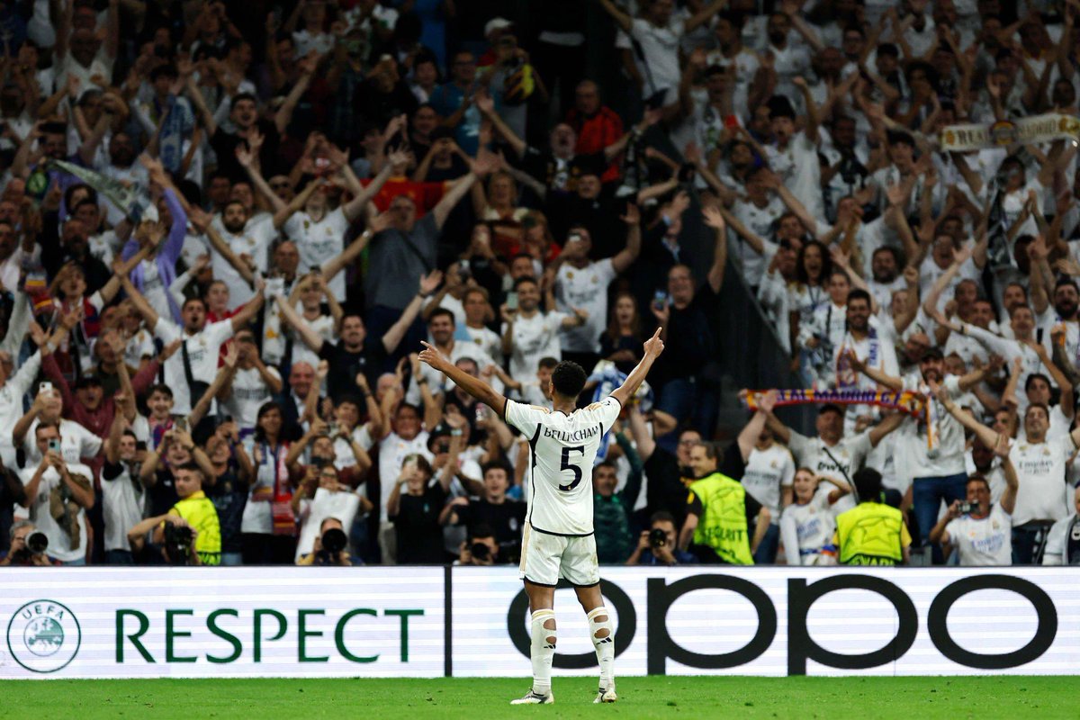 QUE FOTO ABSURDA DA TORCIDA DO REAL MADRID E O BELLINGHAM. 🤯