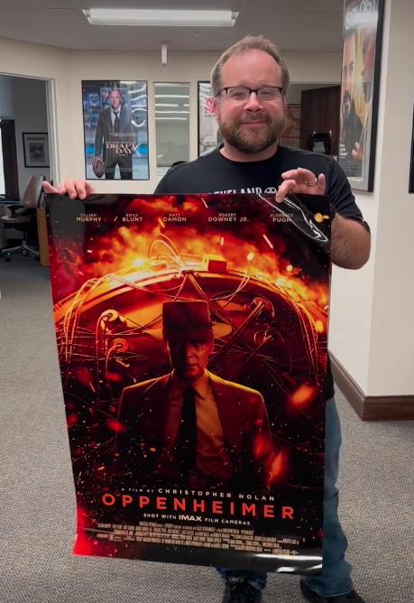 Cleveland_Film's tweet photo. #WorkInFilmWednesday Tonight's the night! Join us at @mccarthys1231 starting at 6 pm for the GCFC Fall Media Mixer.
We're giving away some fun swag like these beautiful OPPENHEIMER posters and more (while supplies last). See you soon! https://t.co/oE6TvpS4Lp