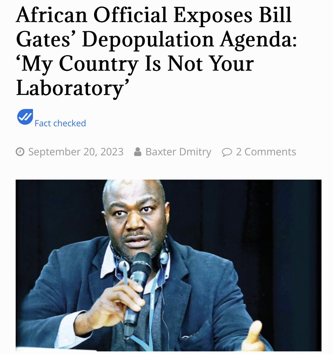 A Nigerian scientist has lashed out at projects backed by the likes of Bill Gates and George Soros, who are using Africa to secretly test unproven vaccines and experiment with dangerous technology, killing and maiming millions of people in the process. 🔥🔥🔥🔥