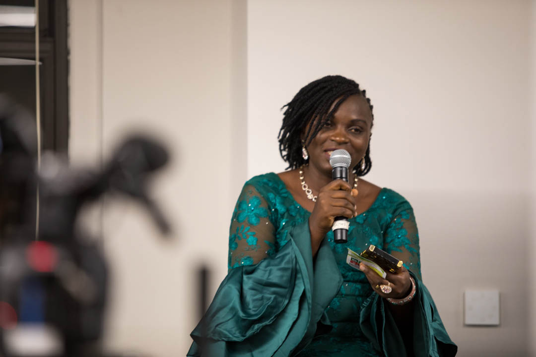 Our solutions are holistic in nature, said Sevidzem Ernestine Leikeki from <a href="/CAMGEW/">Cameroon Gender And Environment Watch CAMGEW</a> - providing livelihoods, improving #biodiversity, creating leadership roles for women and girls, and shifting power in communities. #FeministClimateJustice