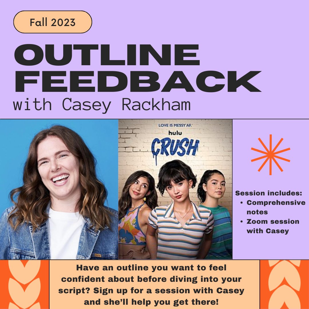 AlannaBennett's tweet photo. My brilliant screenwriter friend Casey Rackham is offering feedback on outlines AND is offering brainstorming sessions if you're not even to that point yet! Get your project started, sign up for a session with Casey and support a writer! https://t.co/FY3kccdlgq https://t.co/iU4Re6ipxJ