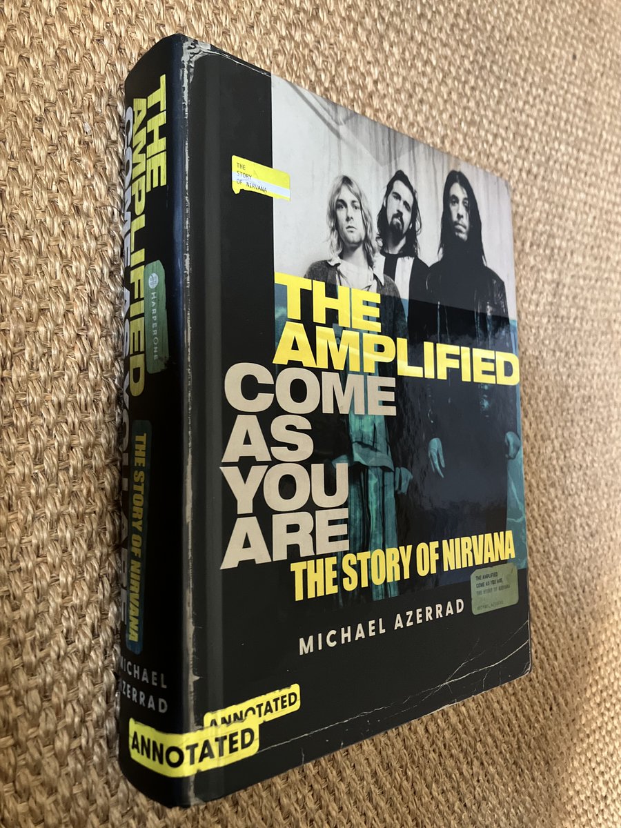 michaelazerrad's tweet photo. It just got real.
Never in my wildest dreams did I imagine in 1993 that, 30 years later, I'd revisit _Come as You Are: The Story of Nirvana_.  But that's what I did, and I put my heart &amp; soul into it.  Thanks to @HarperOneBooks and @HarperCollins for believing.  (Pub. date 10/24) https://t.co/iue0gztxgF