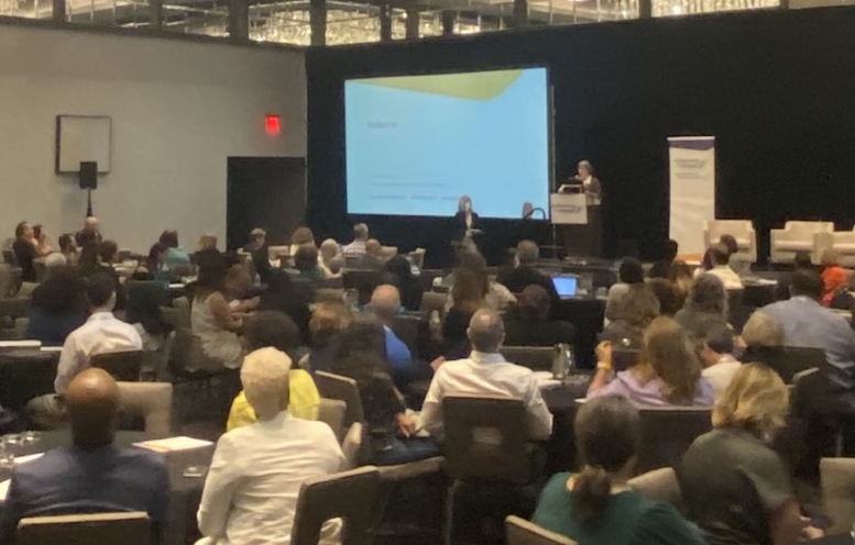AchieveTheDream's tweet photo. We've started and you can feel the electricity in the air! Opening session of ATD's 2023 Data &amp; Analytics Summit- Changing Demographics: Making the Case with Data Visualization and Story-telling. #ATDToday #studentsuccess #studentdata https://t.co/zsgkXs6wJ2