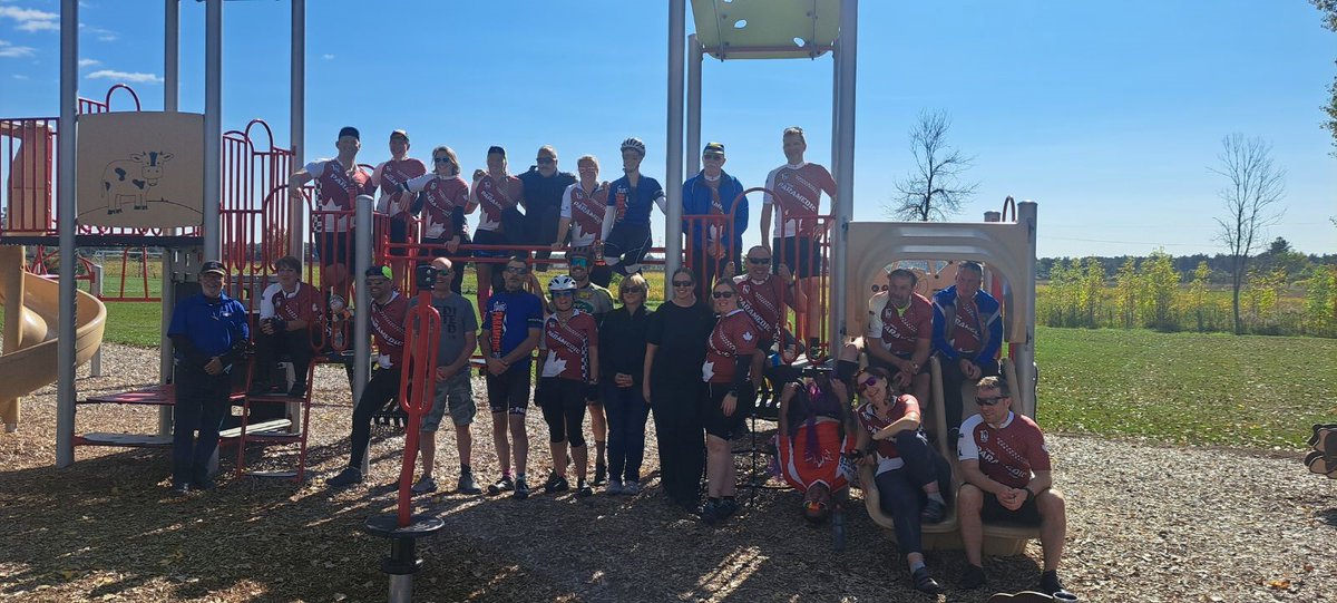 The Tour Paramedic Ride biked into the Fitzroy Harbour this afternoon, marking the 75 km mark in their trip. For more information on the ride visit: @ChiefMNolan tourparamedicride.ca/en/