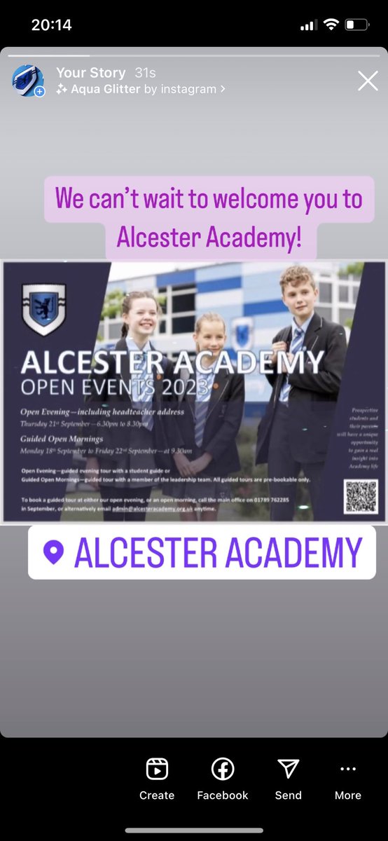 AlcesAcad_TandL's tweet image. @AlcesterAcademy Open Evening Thursday 21st September. We can’t wait to see you all! 🥳#openevening2023
