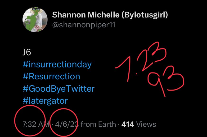Shanneighteen's tweet image. #septemberseventhseventeenseventysix=467=17=#44=6.2
#jesusflippedthetables on June 21 #Day172 #LARK #FuGATE(s)
#brian 44
#brianmoparlavalle=172
#DayONE MAY 21=#Day251=6.2=17=3.14
#onethousandyearsofpeace 
#JJISFLYING on December 25=1.25
#johnkennedy=125
#shannonmichelle=152 
🪞🪞