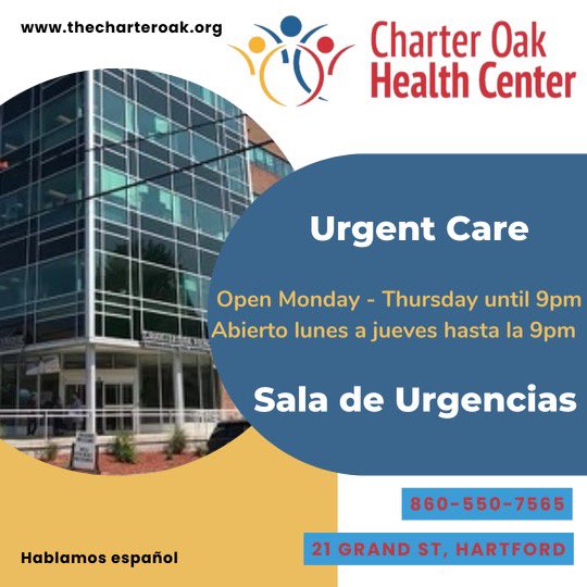 Our Urgent Care is open today until 9pm. No appointment needed. Feel free to come as a walk-in for your immediate medical need. No patients are turned away!  #cohc #healthcenter #urgentcare #FQHC #allpatientsmatter #hablamosespañol