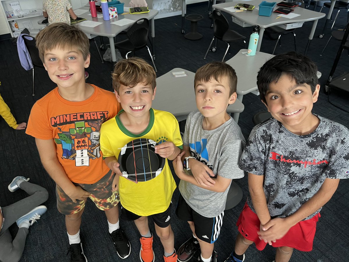 IHElementary's tweet photo. This week with our NKU STEM2U partners we explored the properties of sound waves and then designed, built, and played our string instruments! #IHPromise #IHES_STEM https://t.co/RuuqJbwB1L