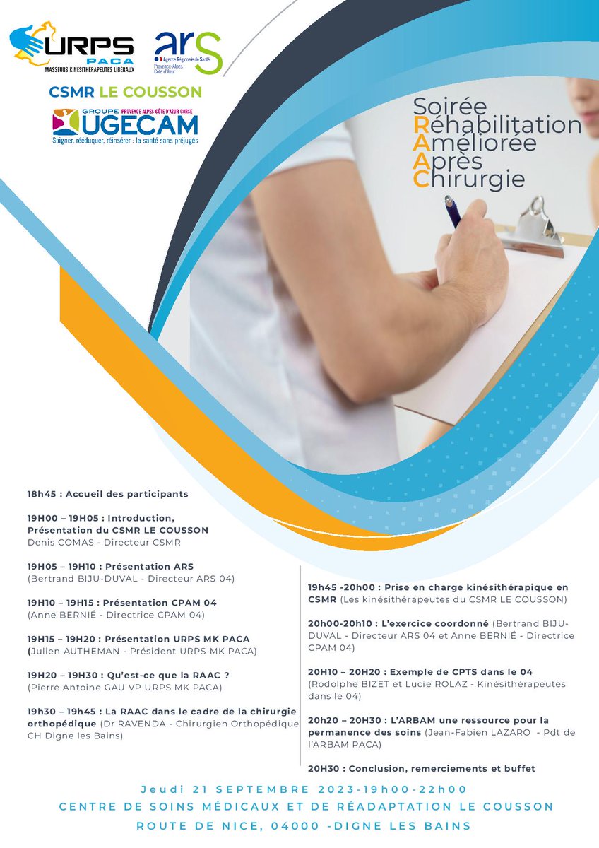 Belle soirée demain à Digne pour parler RAAC et exercice coordonné