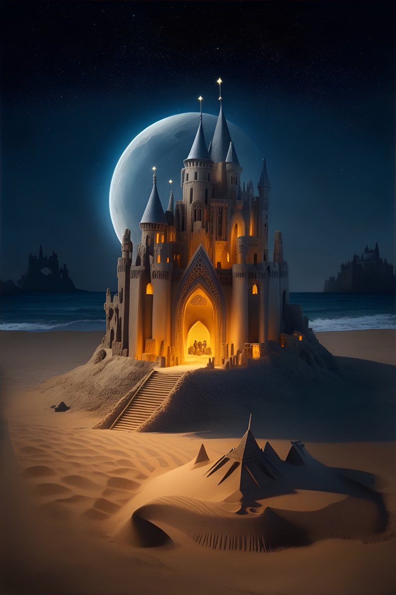 Asimpleseeker's tweet image. Thnks Button,  I made castles for our fellow 🦀 @Ai_lchemist hope it keeps him warm in the 🌝light. Wanna join in ? @AiArtGen001 @Undercover2009 
@bloominginvan @OutrageAussie @sanafaham @patricialeveq @PassDReaffer @anagavah @maxim_wcg @sadpuppp @FooFoo_Rabbit @foxtrotfrog