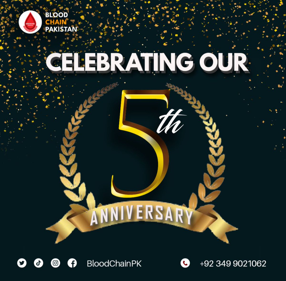 BloodChainPK's tweet photo. It's our anniversary.

#BloodChainPakistan is celebrating its 5th anniversary, highlighting the organization's efforts to bridge the donor-in-need gap and save lives.

Driven by unwavering support, the organization has transformed despair into hope and sickness into health. https://t.co/pGMZlbrccD