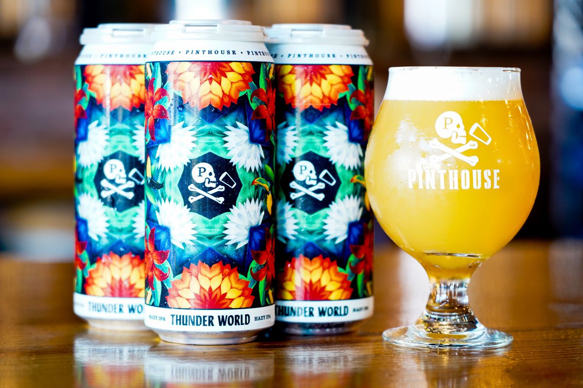 PinthousePizza's tweet photo. 𝚃𝚑𝚞𝚗𝚍𝚎𝚛 𝚆𝚘𝚛𝚕𝚍 𝙷𝚊𝚣𝚢 𝙸𝙿𝙰 (𝟽.𝟿%) - $𝟷𝟾.𝟶𝟶 𝟺/𝚙𝚊𝚌𝚔 returns this Friday! We’re stoked to re-introduce this heavily hopped, Citra laden hazy back into our ever-growing portfolio of IPA’s.
#pinthouse #austintx #thunderworld #hazyipa #canrelease #brewery https://t.co/11kFgDrOuA